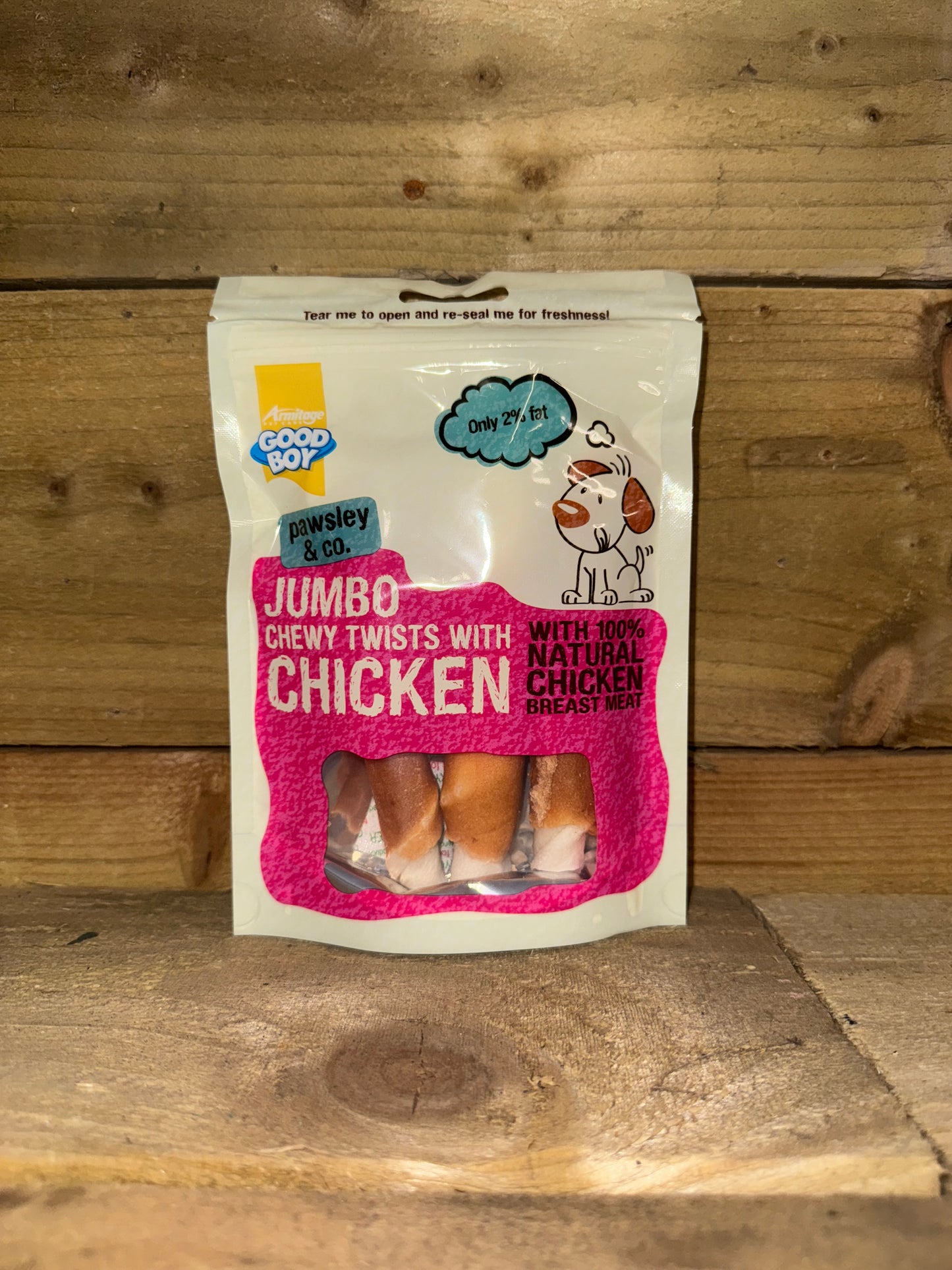 GB JUMBO CHEWY TWISTS WITH CHICKEN