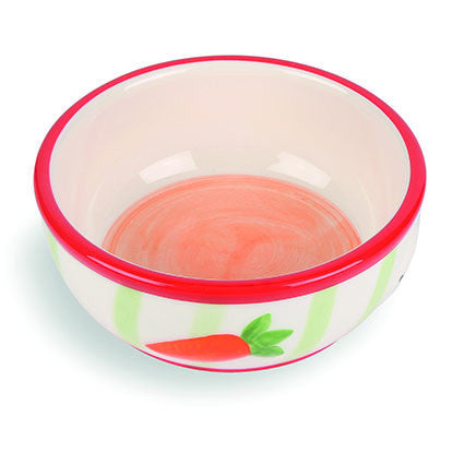 CARROT STRIPE PET BOWL