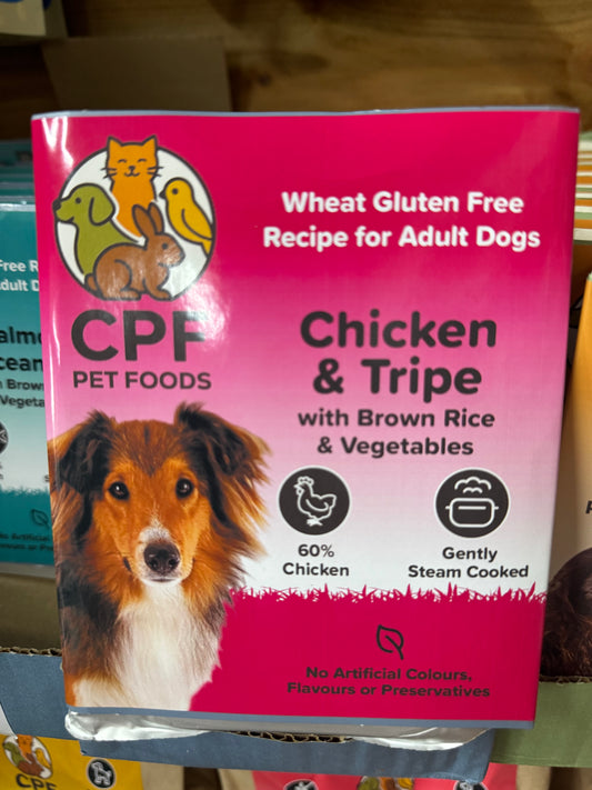 CPF PET FOODS CHICKEN & TRIPE 395G