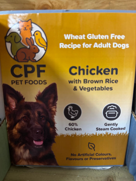 CPF PET FOODS CHICKEN WITH BROWN RICE & VEG 395G