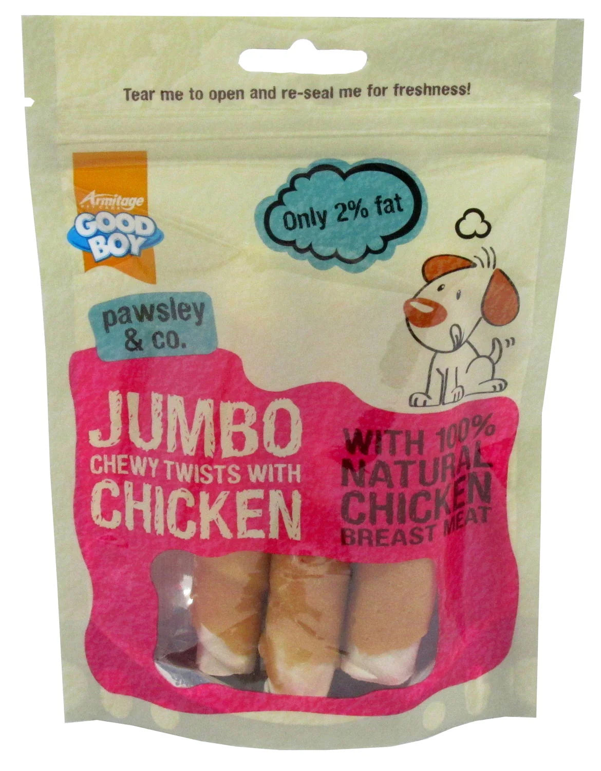 GB JUMBO CHEWY TWISTS WITH CHICKEN