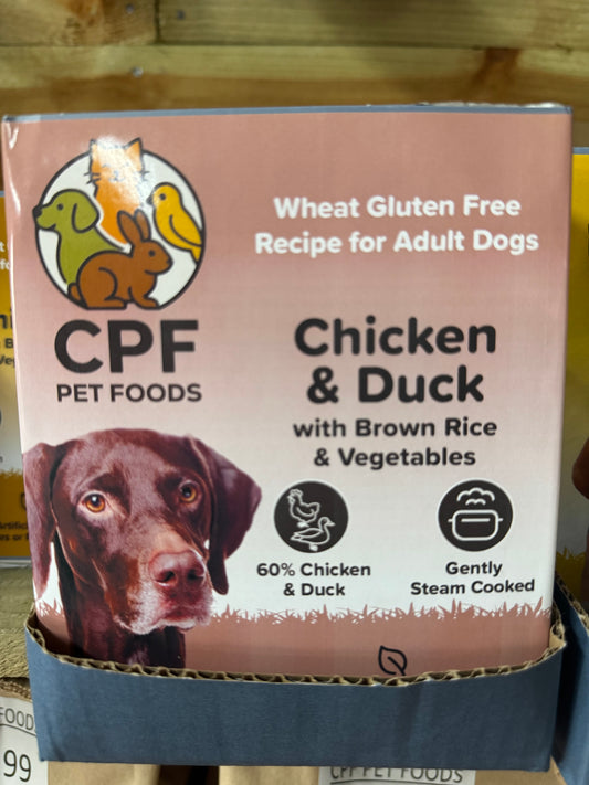 CPF PET FOODS CHICKEN & DUCK WITH BROWN RICE & VEG (Wet Tray)