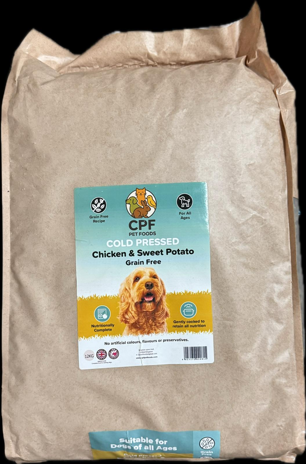 COLD PRESSED CHICKEN & SWEET POTATO 12KG