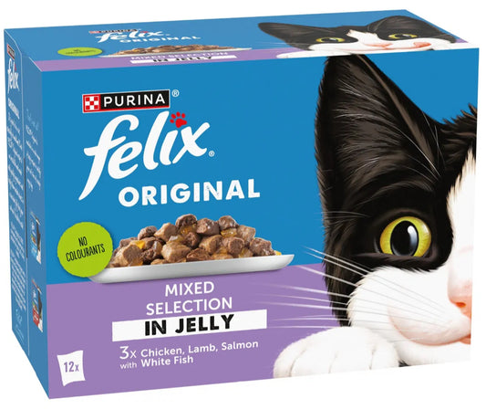 Felix Original Mixed Selection in Jelly Wet Cat Food 12x85g