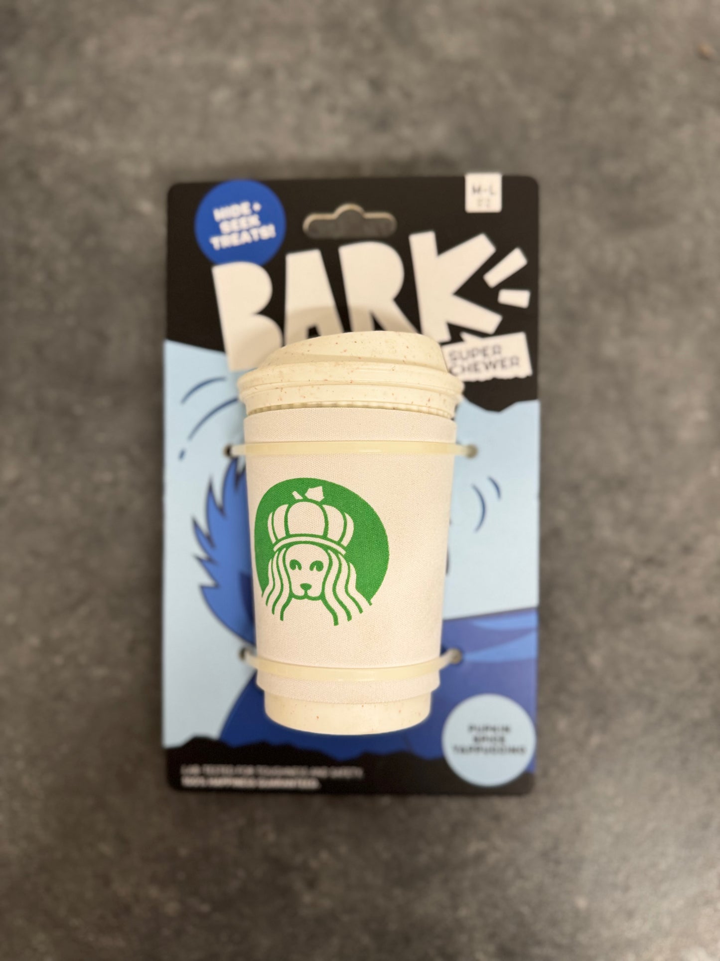 BARK PUPKIN SPICE YAPPACINO DOG TOY