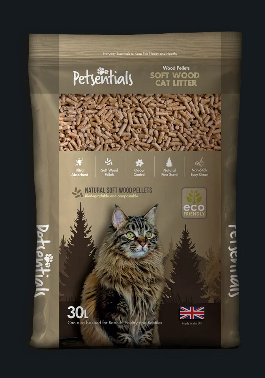 Petsentials Wood Based Cat Litter 30ltr