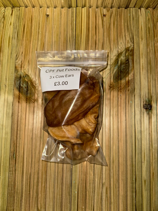 MEDIUM COW EARS 3pk