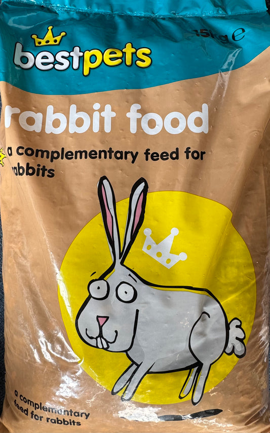 BEST PETS RABBIT PELLETS 15KG